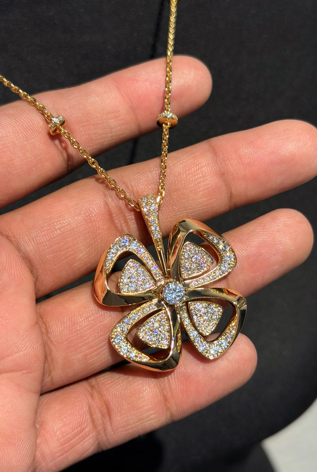 BVLGARI FIOREVER NECKLACE & EARRINGS