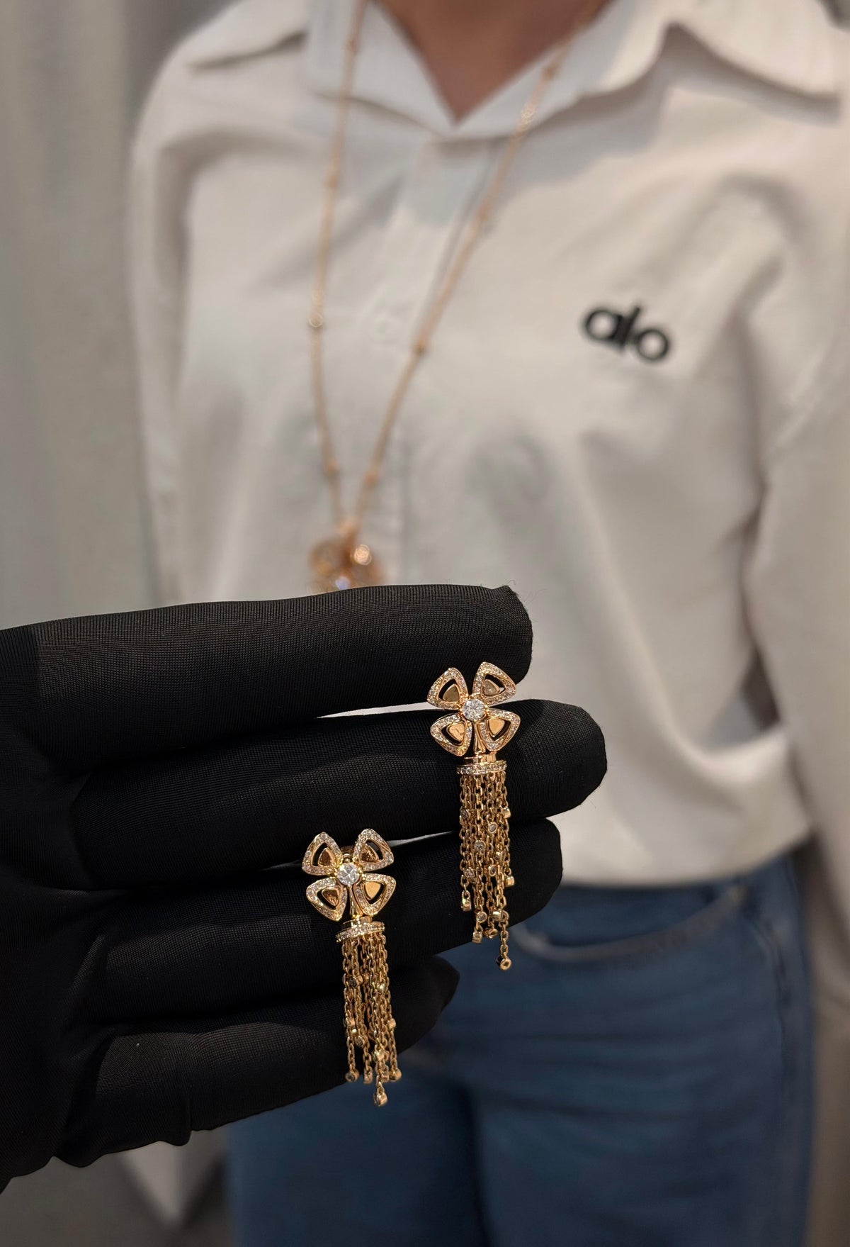 BVLGARI FIOREVER NECKLACE & EARRINGS