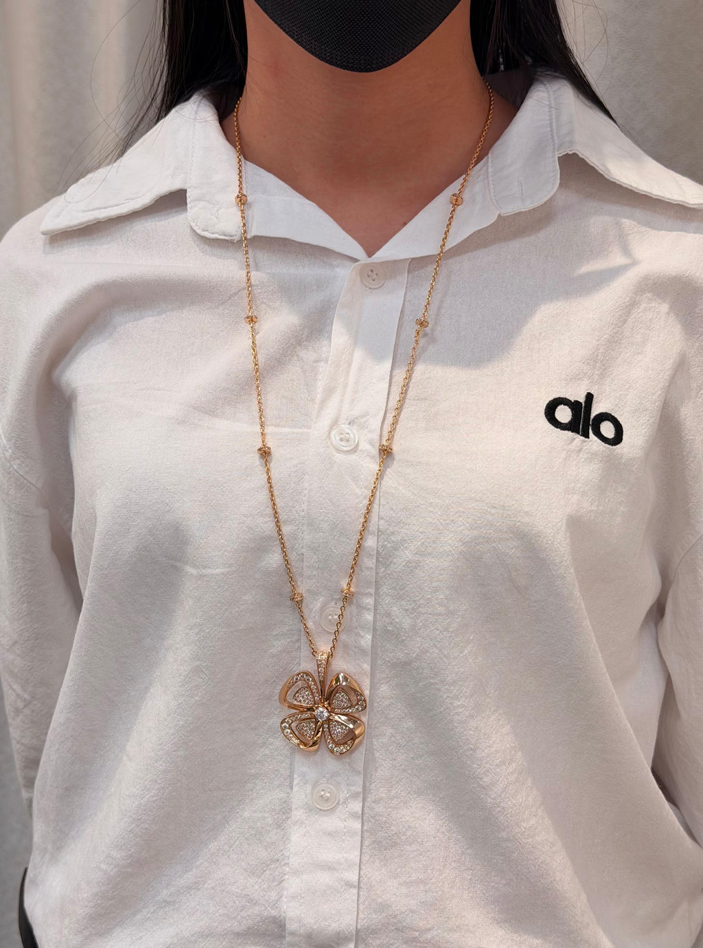 BVLGARI FIOREVER NECKLACE & EARRINGS