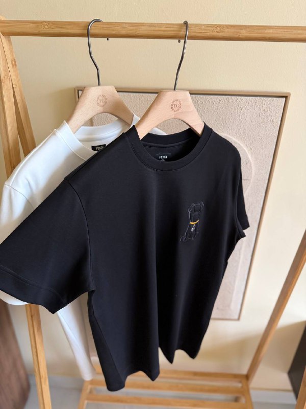 Fendi FF Jacquard Dog Patch T-Shirt