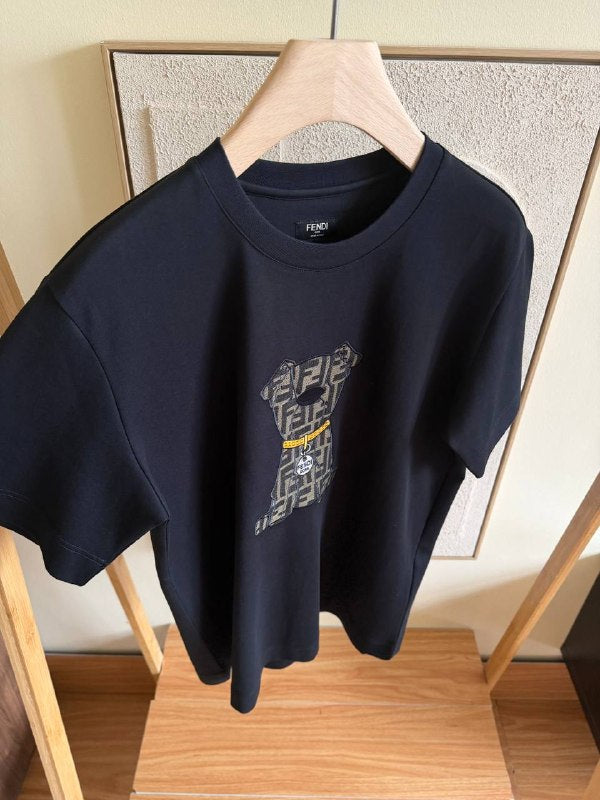 Fendi FF Dog Jacquard Patch T-ShirT
