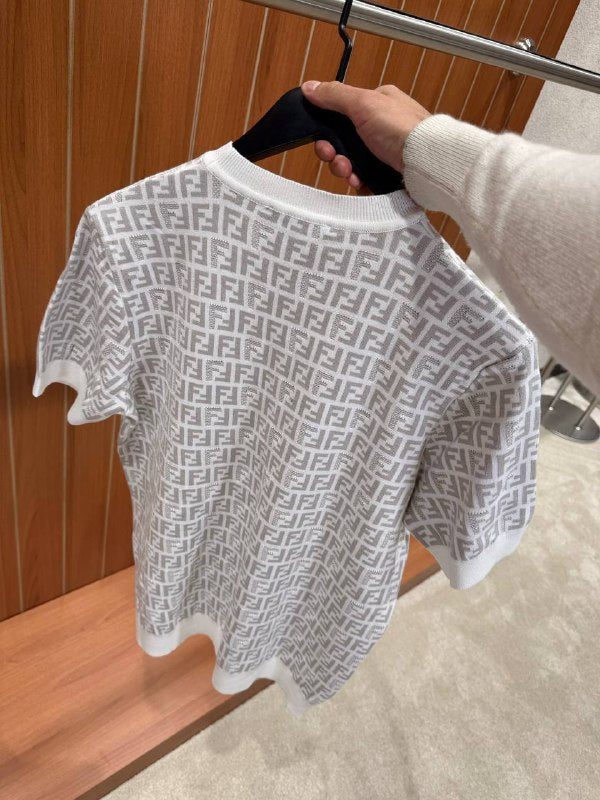 Fendi white knit sweater