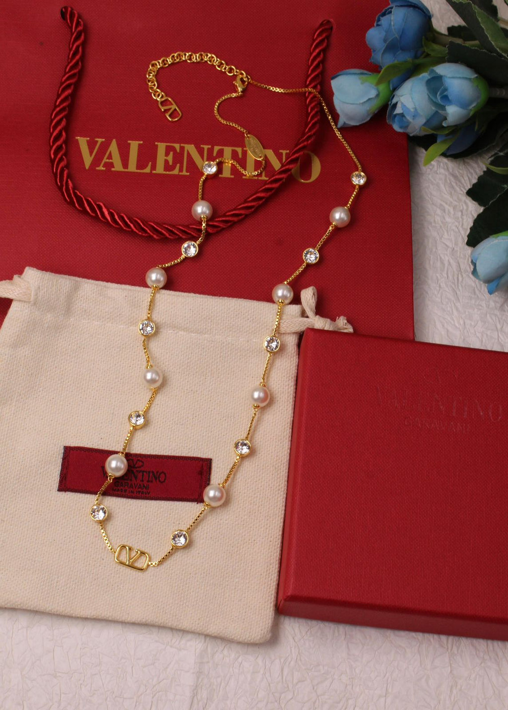 Vlogo Signature Necklace & Earrings