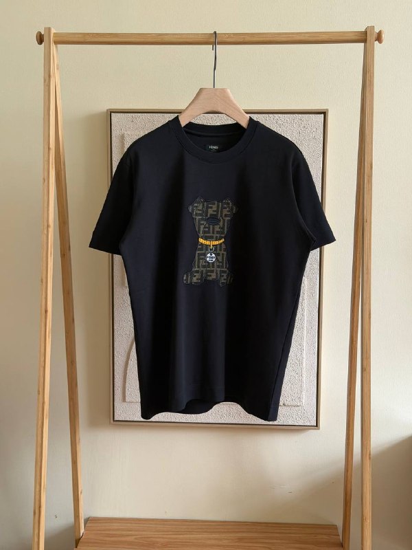 Fendi FF Dog Jacquard Patch T-ShirT