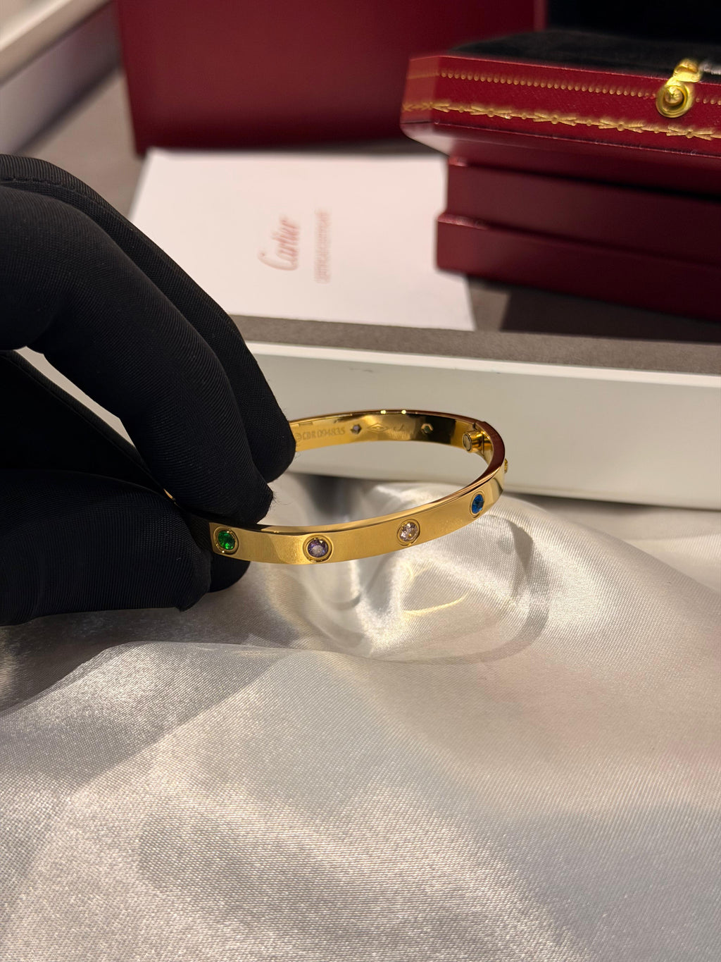 Cartier Love Multi Gemstones Bracelet