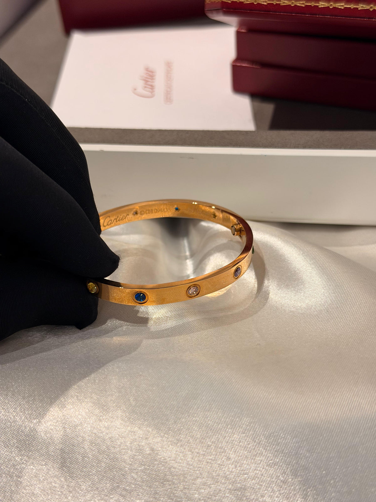 Cartier Love Multi Gemstones Bracelet