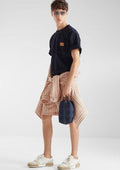 Fendi Contrast-Stitch Logo Patch T-Shirt