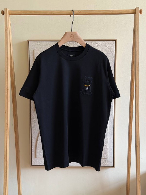 Fendi FF Jacquard Dog Patch T-Shirt