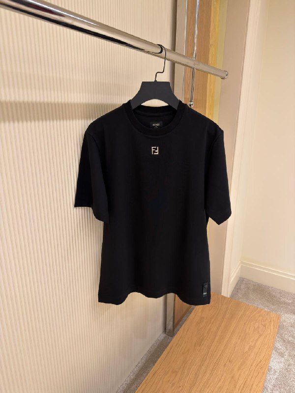 Fendi FF Plaque Cotton T-Shirt