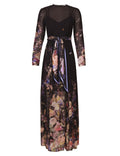 Zimmermann Luna Sheath Dress in black multi floral