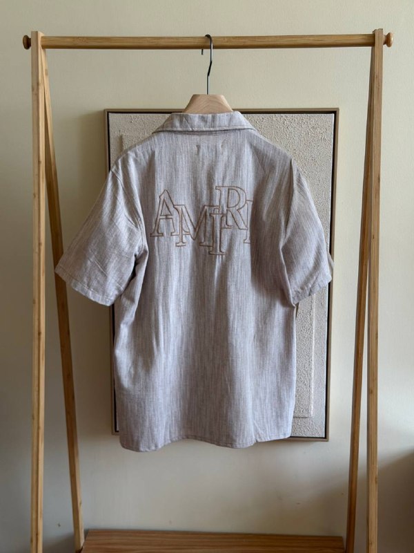 Amiri short-sleeve camp collar