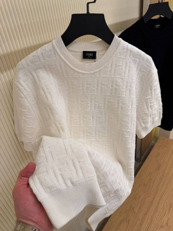 Fendi ff pattern short sleeve pullover