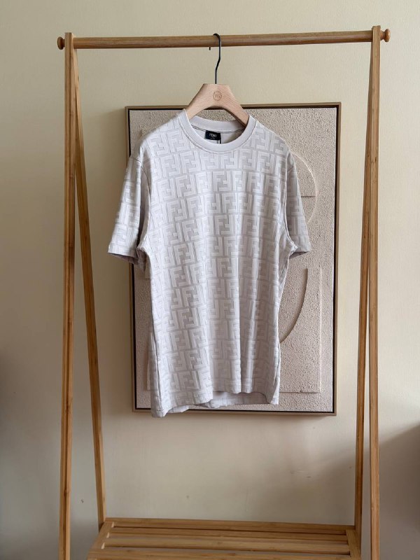 Fendi FF jacquard piqué cotton t-shirt
