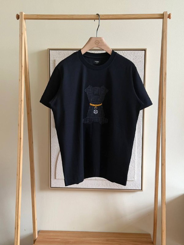 Fendi FF Dog Jacquard Patch T-ShirT