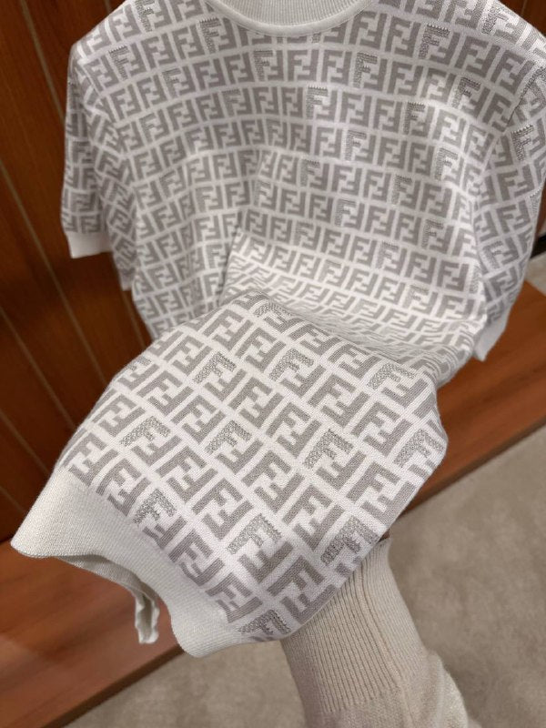 Fendi white knit sweater