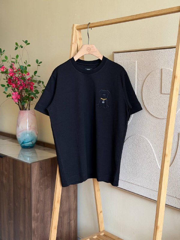 Fendi FF Jacquard Dog Patch T-Shirt
