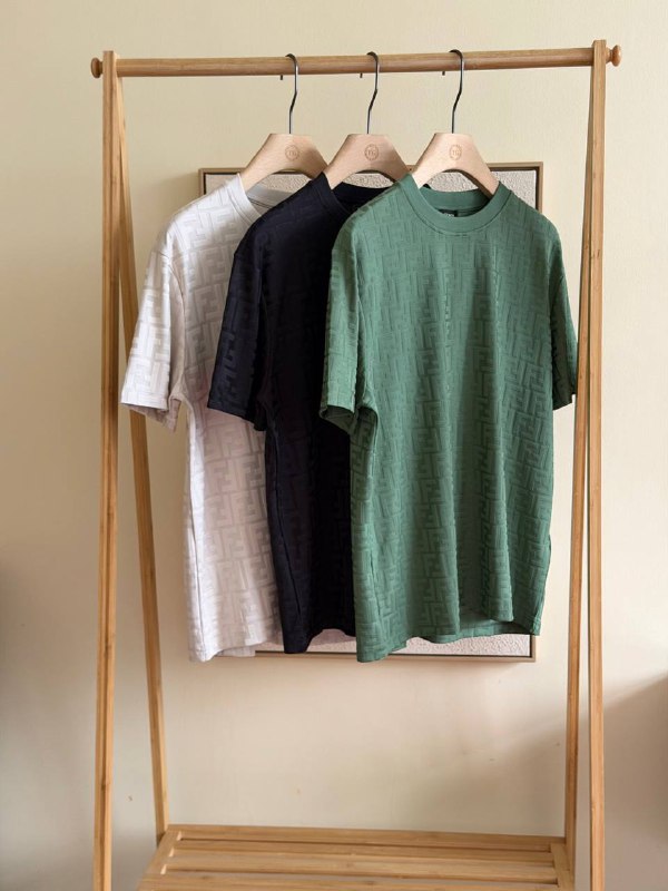Fendi FF jacquard piqué cotton t-shirt