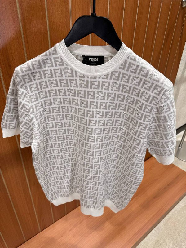Fendi white knit sweater