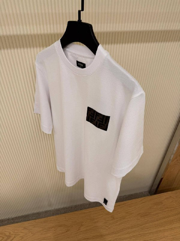 Fendi FF Patch Cotton Jersey T-Shirt