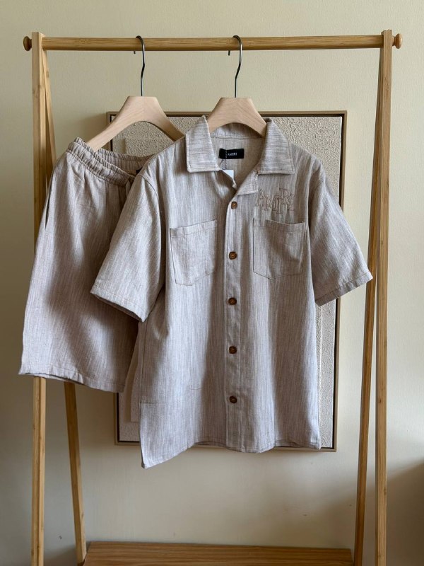 Amiri short-sleeve camp collar